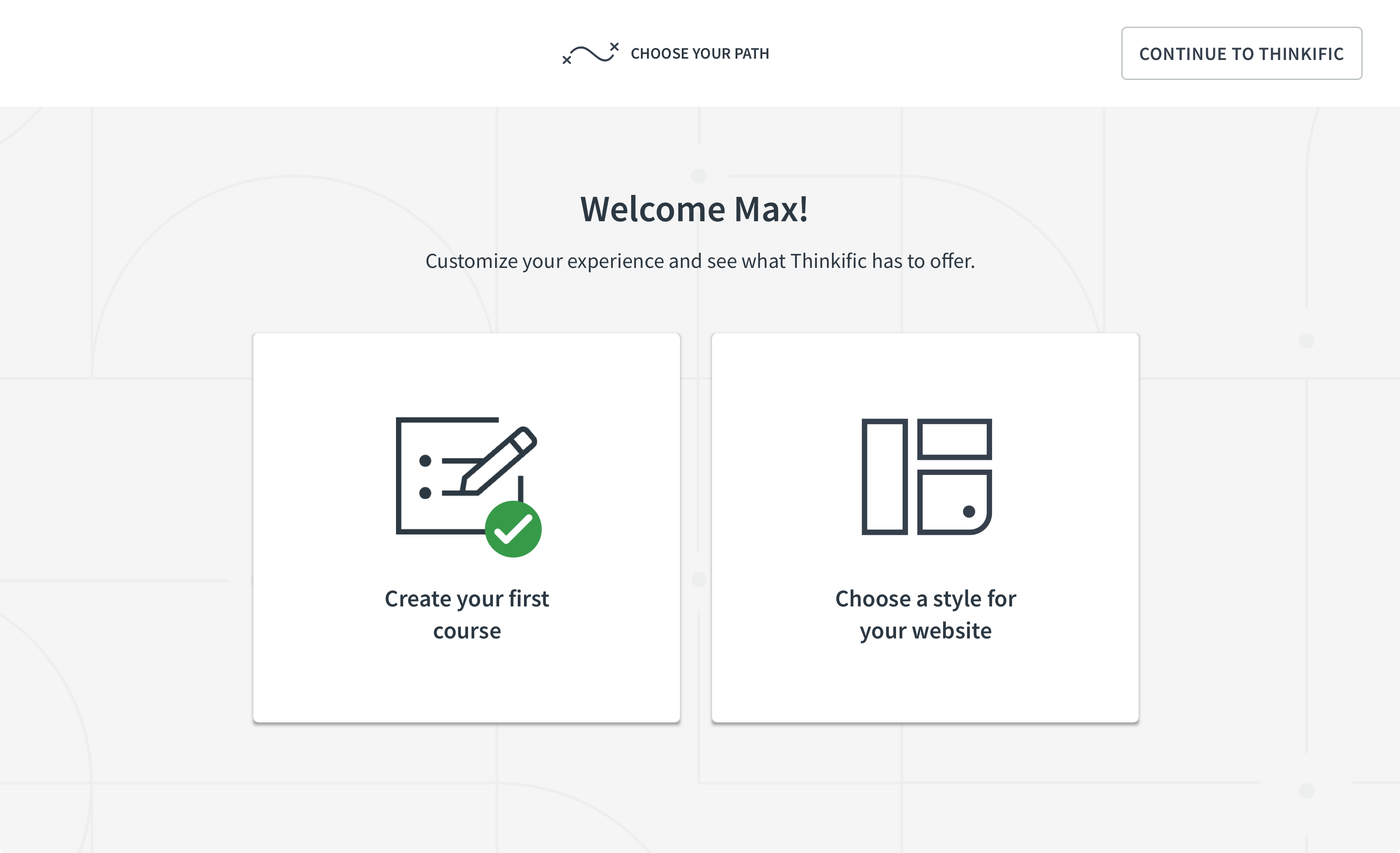 Create first course successful